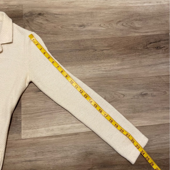 Loro Piana Italian Cashmere Silk Knit Cardigan Sweater Ivory White Womens 42 - Picture 13 of 13